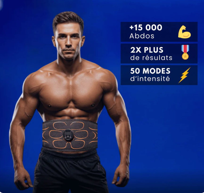 Ceinture EMS LUNÉYA™ – Brûlez Jusqu’à 3,5 cm de Tour de Taille Sans Effort